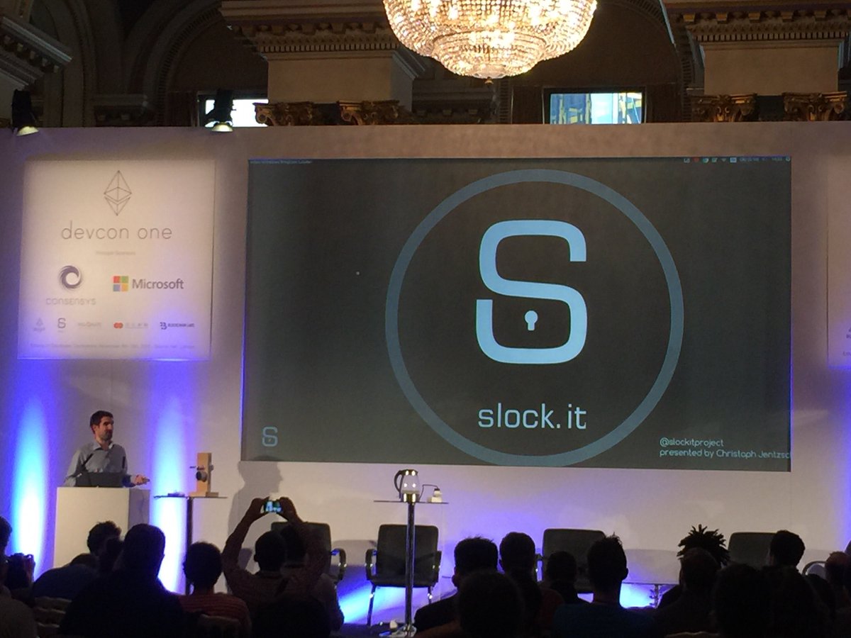 Dr Christoph Jentzsch presents on Slock.it (<a href="/slockitproject/">slock.it</a>), an IoT platform built on Ethereum  #future #hardware