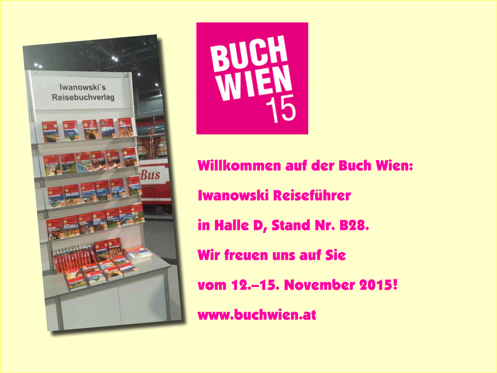 iwanowskireisen's tweet photo. #Buchwien Auch wir sind dabei: #Iwanowski #Reiseführer am "Gemeinschaftsstand REISE" in Halle D, Stand Nr. B28! https://t.co/gFt7AtToyL