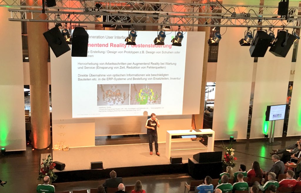 rpreusser's tweet photo. @Launix1 auf den #SagePartnerDays über die kommenden Entwicklungen und wie #Sciencefiction Realität wird. https://t.co/q6Iz3hrvKN