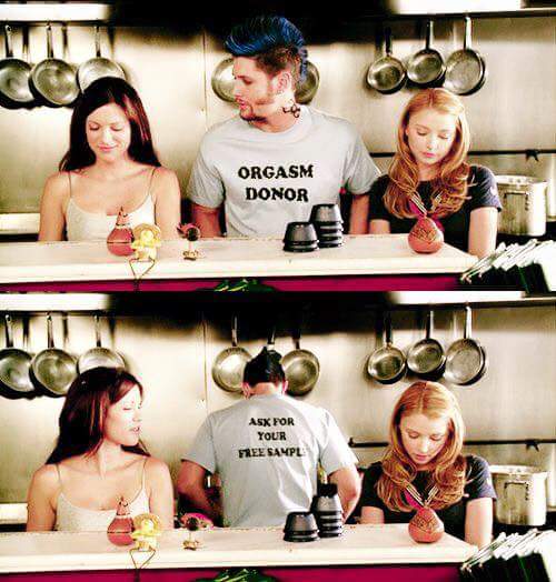Jerzcaligrl's tweet photo. .@JensenAckles .@DanneelHarris #TBT #10InchHero "This could be the beginning of a beautiful friendship!" And beyond! https://t.co/zC5ykgKWsF