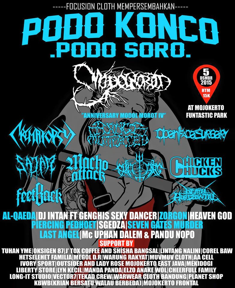 openfacesurgery's tweet photo. "PODO KONCO PODO SORO"
-anniversary Modol morot IV-
5 desember 2015 at mojokerto funtastic park.
#OpenfacesurgeryDM https://t.co/gi4kXQ9yDS