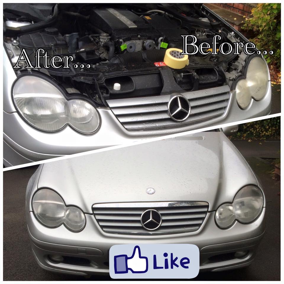 Headlamp restoration, and a full valet...happy, happy, happy