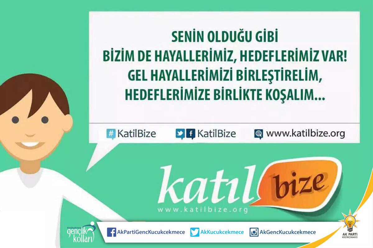 Sevgi, dostluk ve kardeşlik için katilbize.org 'a girip bilgilerini yaz, sana ulaşalım. #KatılBize