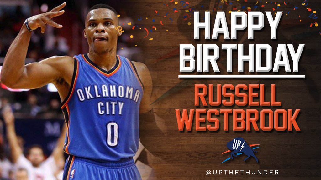 Happy 27th birthday to the one and only, Russell Westbrook! 
