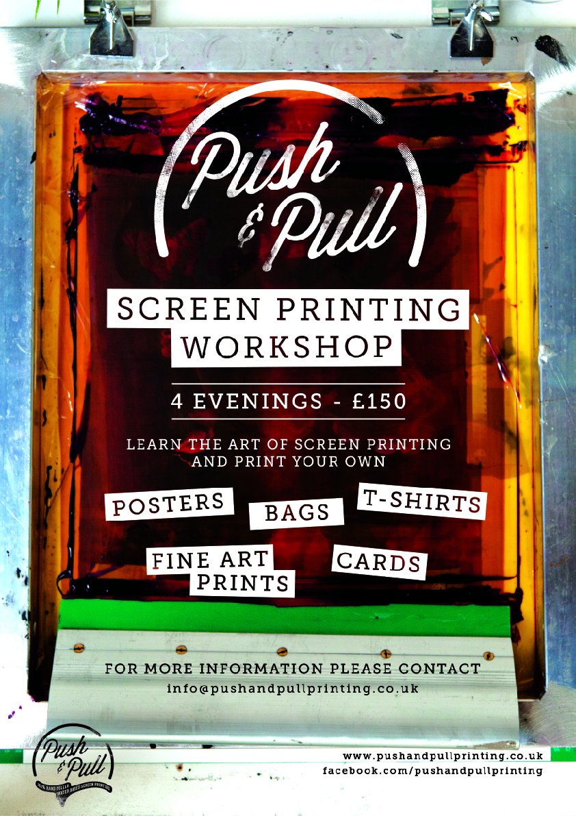 pushnpullprint's tweet photo. If you fancy learning The Art of Screen Printing please get in touch: info@pushandpullprinting.co.uk https://t.co/1ewKJgkA2k
