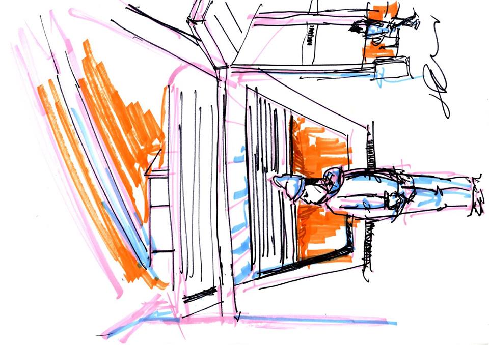 SlowDown2015's tweet photo. Draw your surroundings! Share on FB, Twitter &amp; Instagram! #SlowDownLondon #SlowDown2015 (Illustrated 2/11/15) https://t.co/JcrOsKYl51