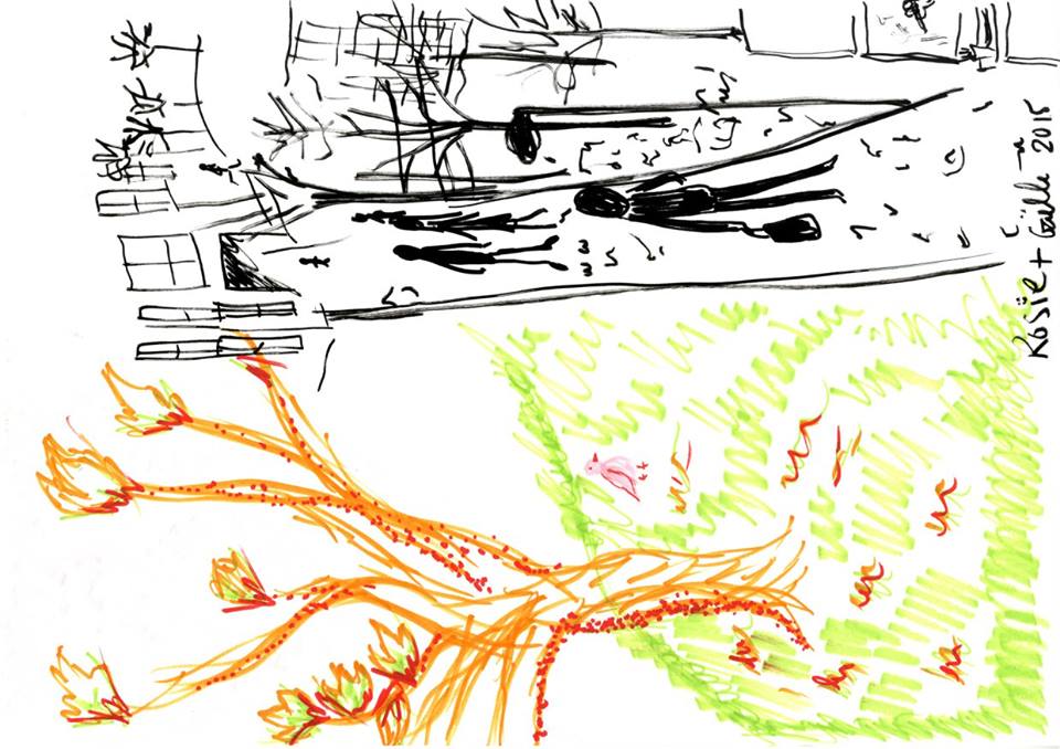 SlowDown2015's tweet photo. Draw your surroundings! Share on FB, Twitter &amp; Instagram! #SlowDownLondon #SlowDown2015 (Illustrated 2/11/15) https://t.co/QkyLaRMkc6