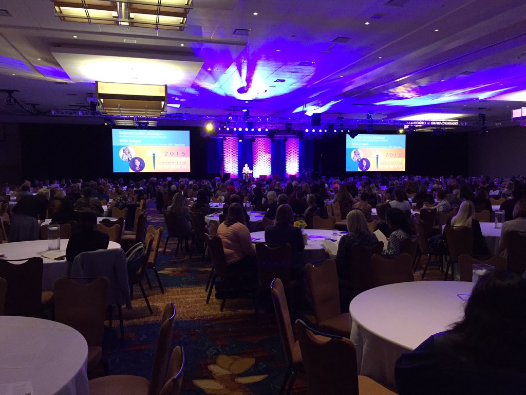 TonyaHanshew's tweet photo. "This is a room full of difference-makers." @GerryDick #incw15 @inconfwomen https://t.co/vanfhp4Laq