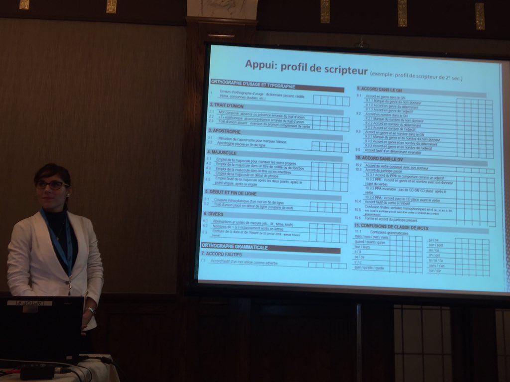 lacmonique's tweet photo. #AQPF2015 Présentation d'outils de dépistage en écriture par @thomassin_nadia https://t.co/RgvkSn0soL