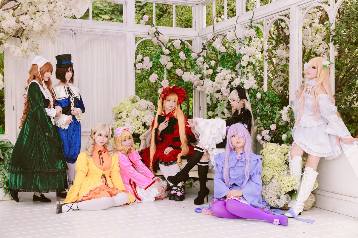 御貓 Ray Twitterren 薔薇少女rozen Maiden 水銀燈 N子 金絲雀 Moso 翠星石 優萱蒼星石 小漾樣 真紅 娃娃雛莓 小咩 薔薇水晶