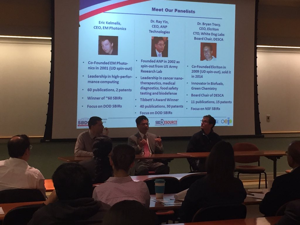 dsbdc's tweet photo. Dr. Ray Yin from @ANPTechnologies teaching our audience about the SBIR process https://t.co/uJmYWc5rFx