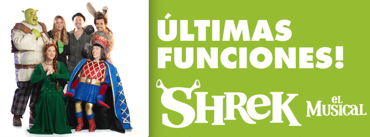 ULTIMAS 4 FUNCIONES!! 14,15, 20 y 21 de NOVIEMBRE #ShrekMania  

Nos despedimos de Buenos Aires!