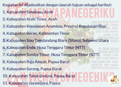 Dua_Ide's tweet image. Semua lokasi ini bakal mnantang &amp;amp; mnyenangkan
#berbagi bersama @dikti #kemristekdikti #MenyapaNegeriku #dikti mau?