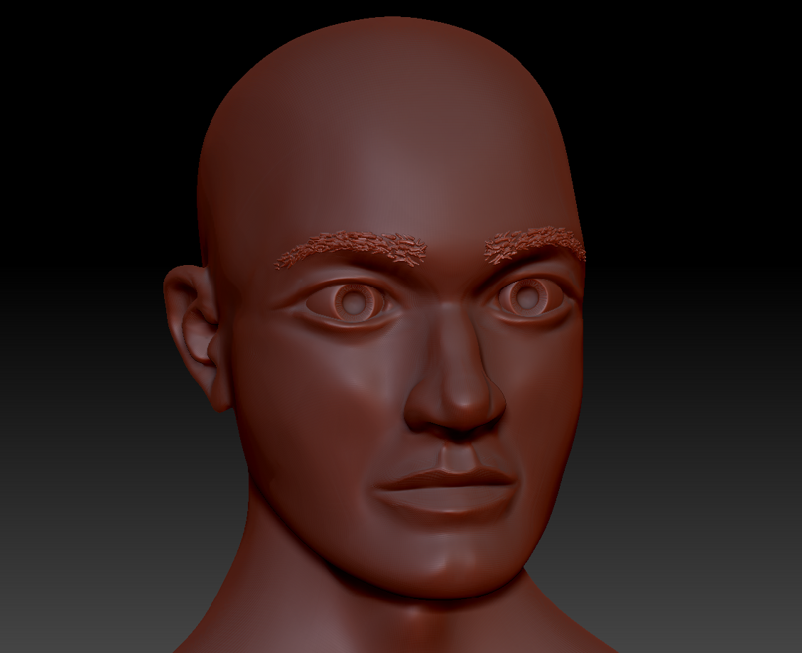 eric schubert on Twitter "Doodling around with zbrush. The eyebrows