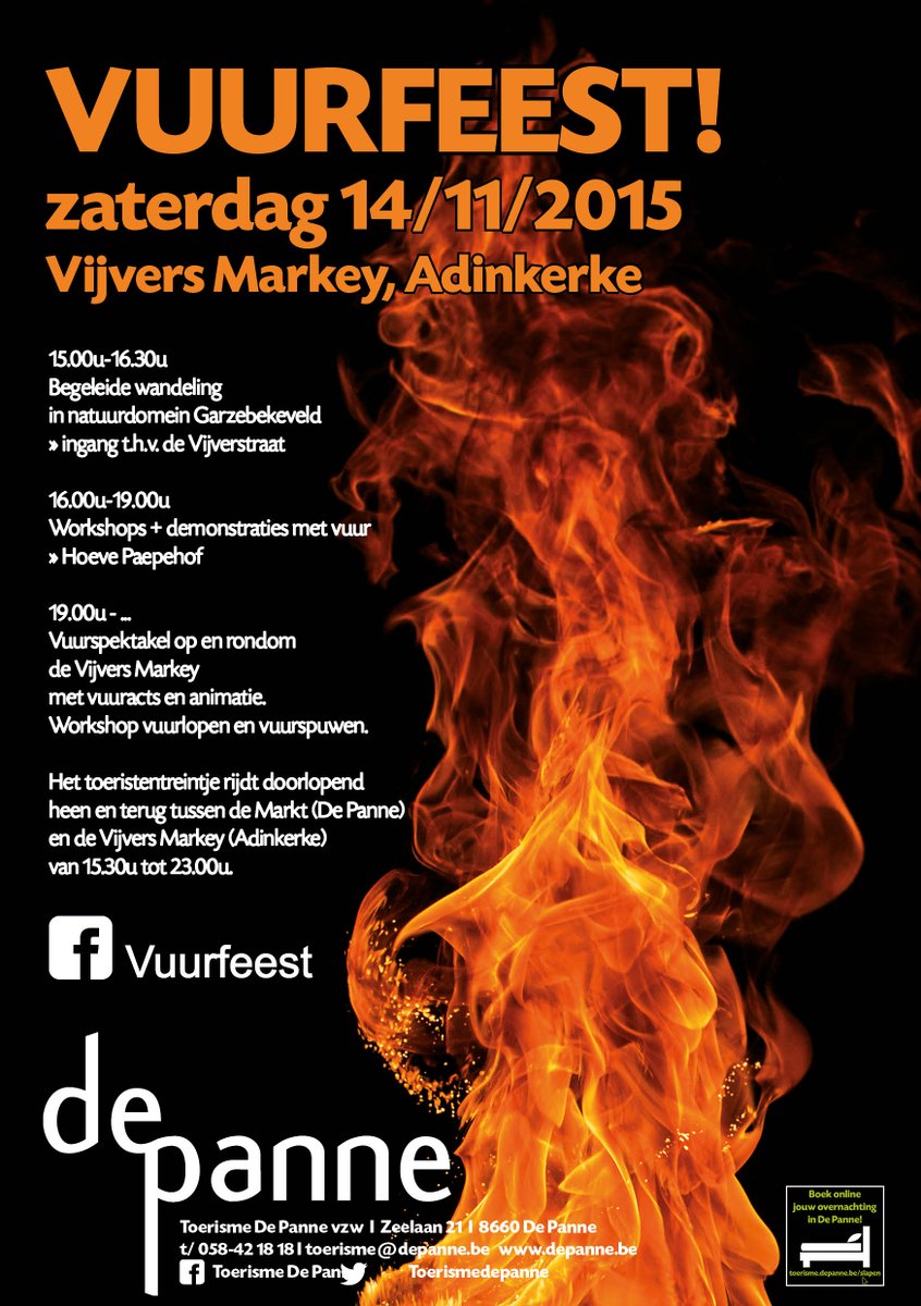 De Vijvers Markey staan in vuur en vlam! Geniet van gratis workshops en demonstraties waarbij vuur centraal staat.