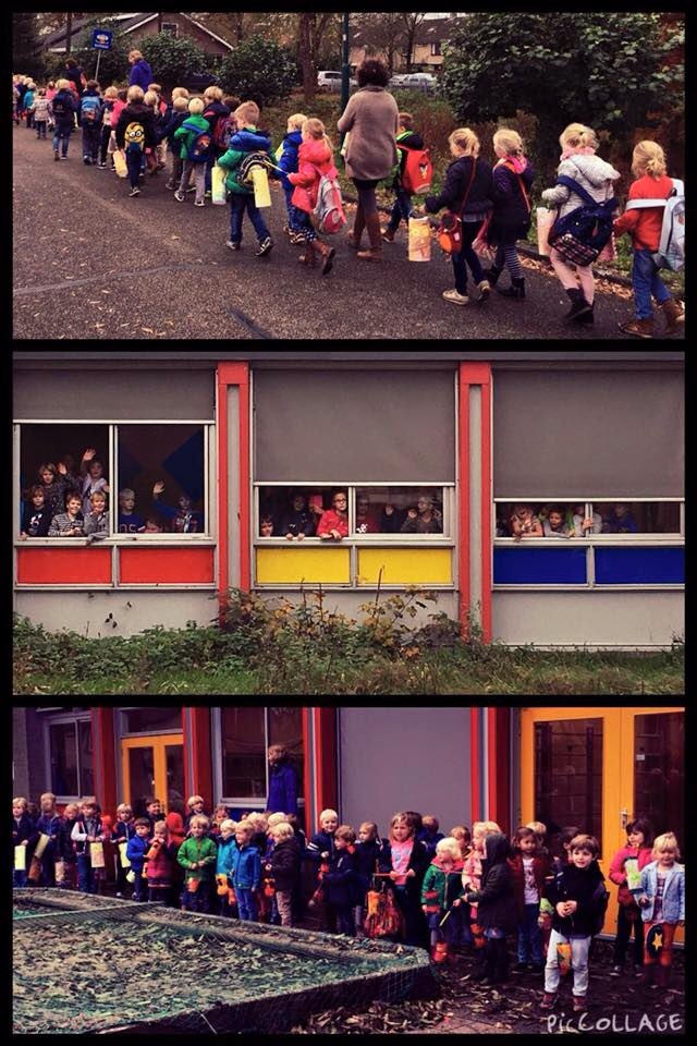 DeLadderMaarn's tweet photo. Wat blijft #SintMaarten toch een heerlijke #traditie op #DeLadder met de #lampionnenoptocht van de groepen 1 t/m3! https://t.co/CpTQICDHyz