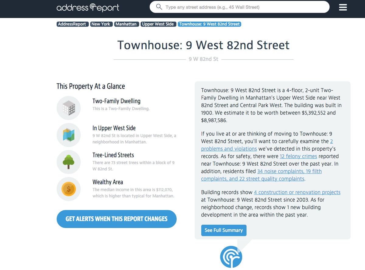 AddressReport's tweet image. Beautiful property reports help agents tell the listing story addressreport.com/manhattan-apar… #narannual