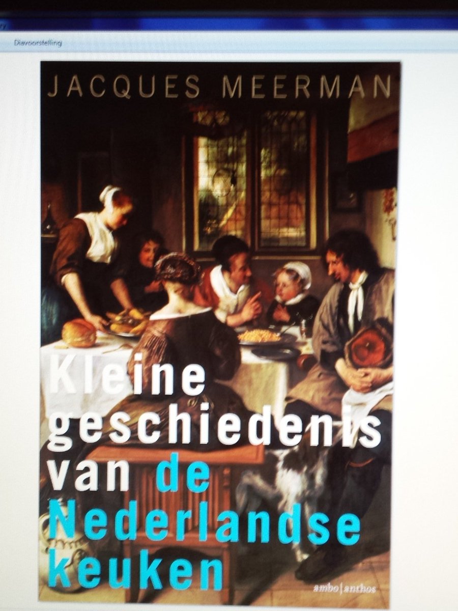 29 nov presenteert Jacques Meerman zijn boek KLEINE GESCHIEDENIS VAN DE NEDERLANDSE KEUKEN in de Hallen .