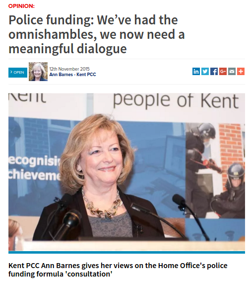 PolicingInsight's tweet photo. "Police funding: We've had the omnishambles, we now need a meaningful dialogue" by @PCCKent https://t.co/nfGA601JOx https://t.co/KpK2IoWOZ2
