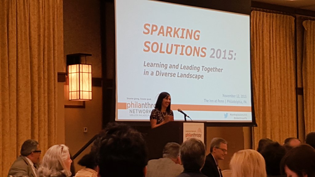 jongherrmann's tweet image. At &amp;lt;3 of #SparkingSolutions2015 is idea that funders need to collaborate together and cross sector -  @maariporter
