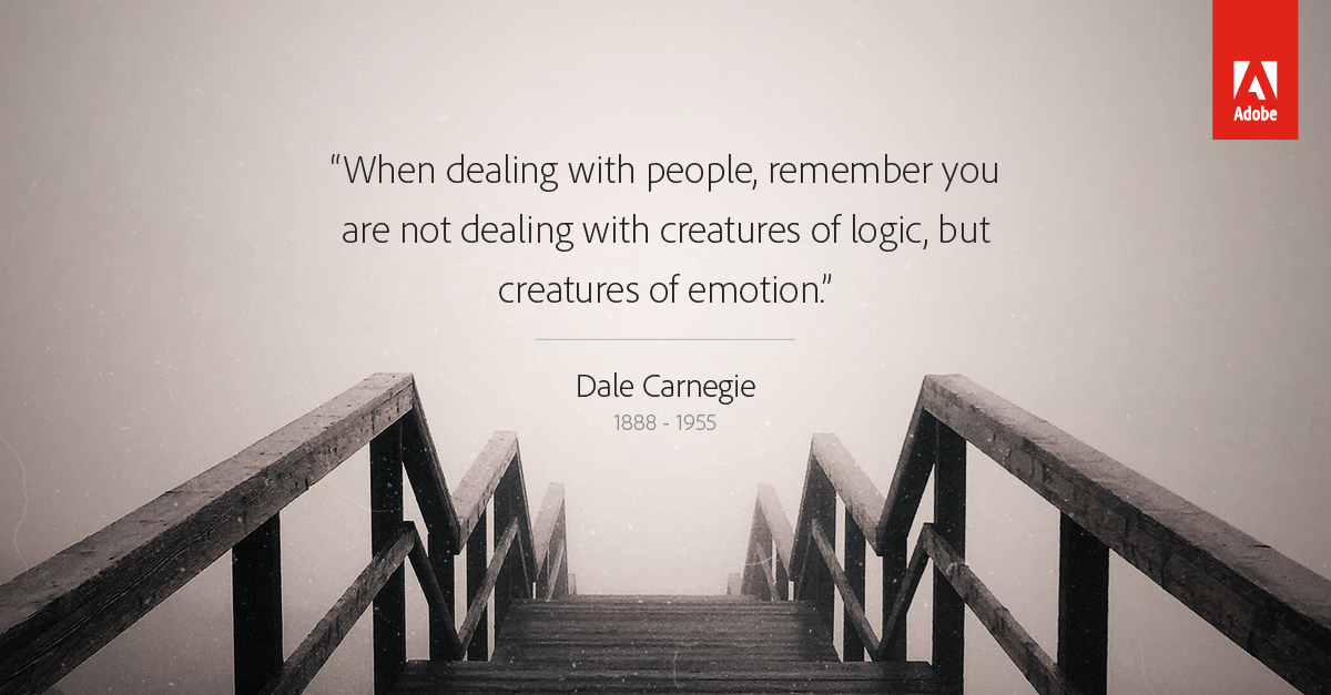 AdobeUK's tweet photo. What Dale Carnegie can teach us about creating a great customer experience https://t.co/yc2sfSmVsE #DesignAdvantage https://t.co/Cn9QI1UsCP