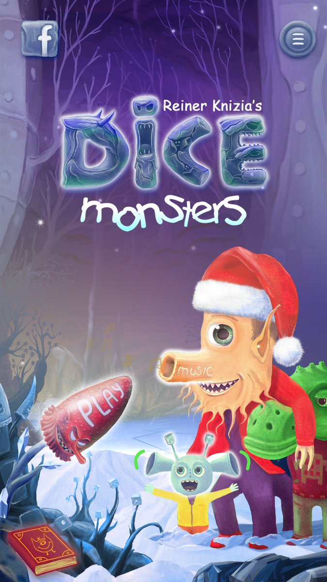 Timecode_LLC's tweet image. Win our special &quot;Ice Die&quot;, fight Monsters and spoil their Christmas mood #boardgame #IOS #dicemonsters #Christmas