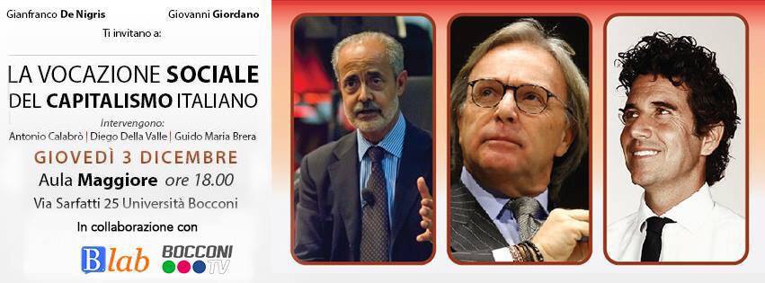blabbocconi's tweet photo. Antonio Calabr��, Diego della Valle, Guido Maria Brera in #Bocconi giovedì 3 dicembre https://t.co/CUkxa60D5b pls RT! https://t.co/en9iIhNnjl