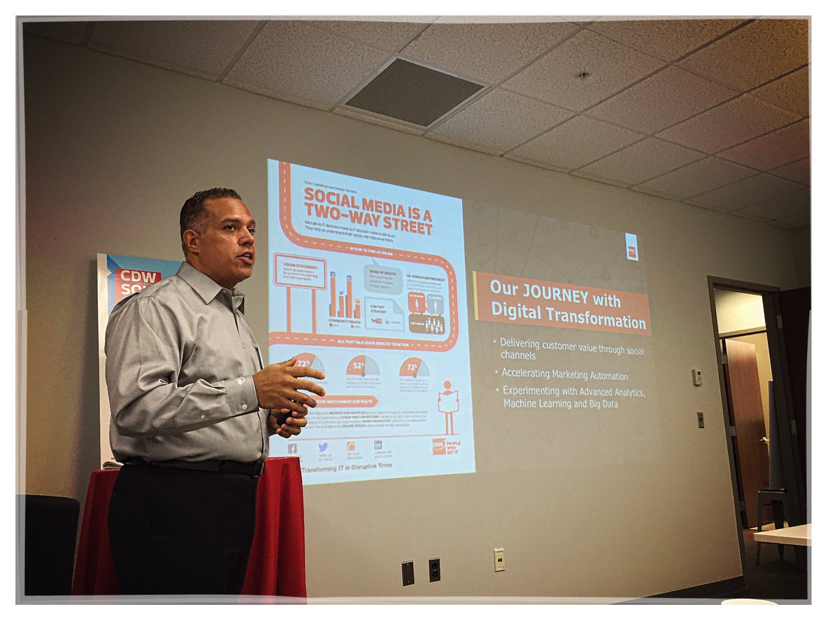 jessenixon's tweet photo. Great keynote with Noel Oquendo at the @CDWCorp Open House in #Cincinnati #cdwevents #cdwcollab https://t.co/XtHrOJcamI