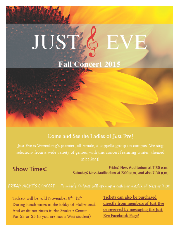 Witts_Happening's tweet photo. Friday and Saturday...don't miss your chance to see Just Eve perform!! Check out this flyer for details!!! https://t.co/rjp9LW0Gie