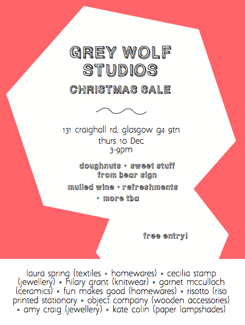 KateColinDesign's tweet photo. Excited to be part of this year's #greywolfstudios Christmas sale! Lots of fantastic work by #local #designers https://t.co/VbLoE239CL