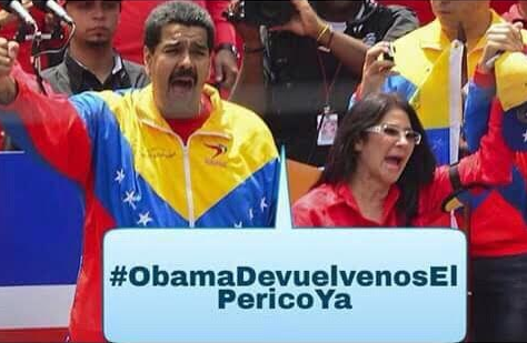 DolarToday's tweet photo. El PSUV se prepara para recolectar firmas, vamos chavistas! todos apoyando el HT  #ObamaDevuelvenosElPericoYa https://t.co/A9JKg9M9WV