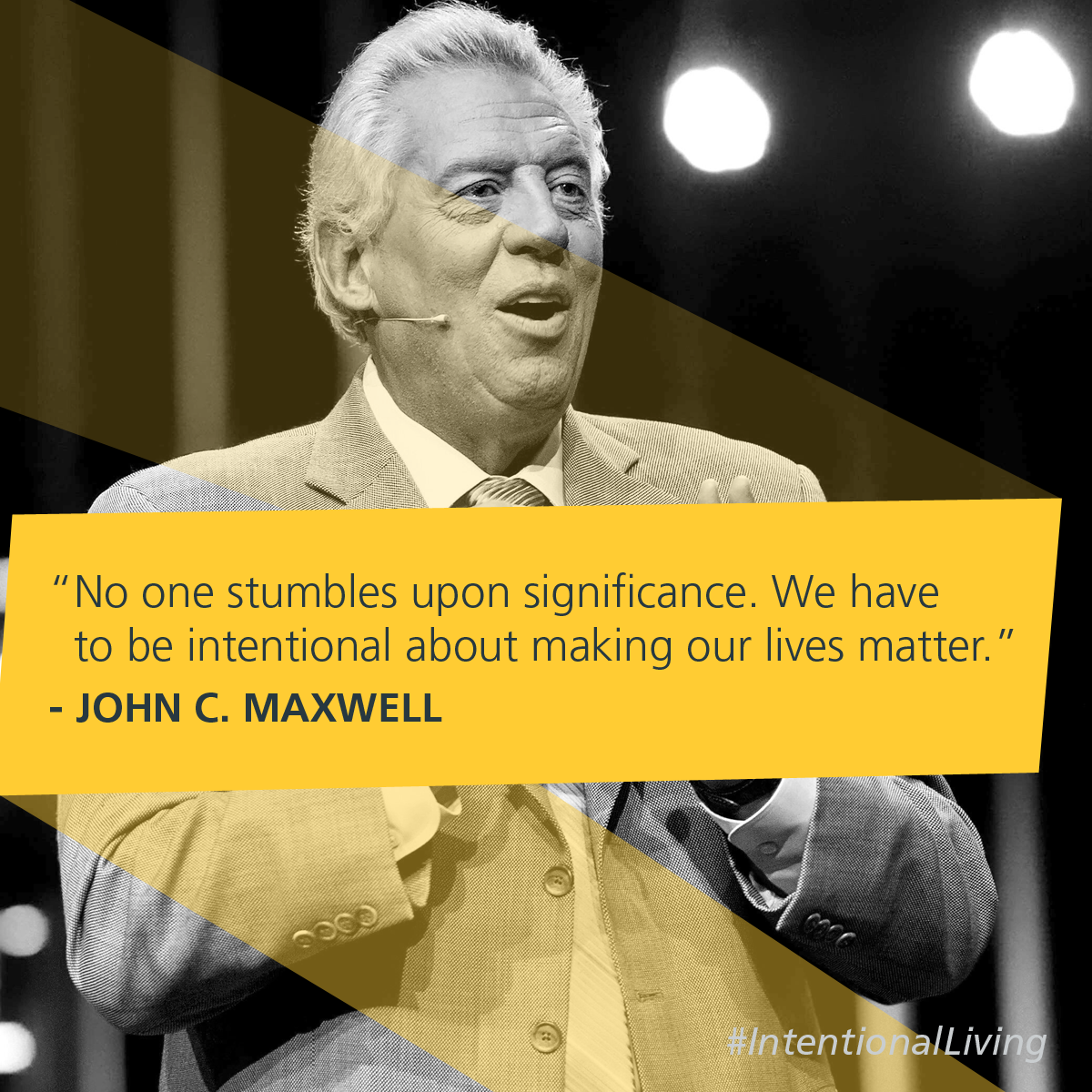 No one stumbles upon significance. #IntentionalLiving 7dayexperiment.com