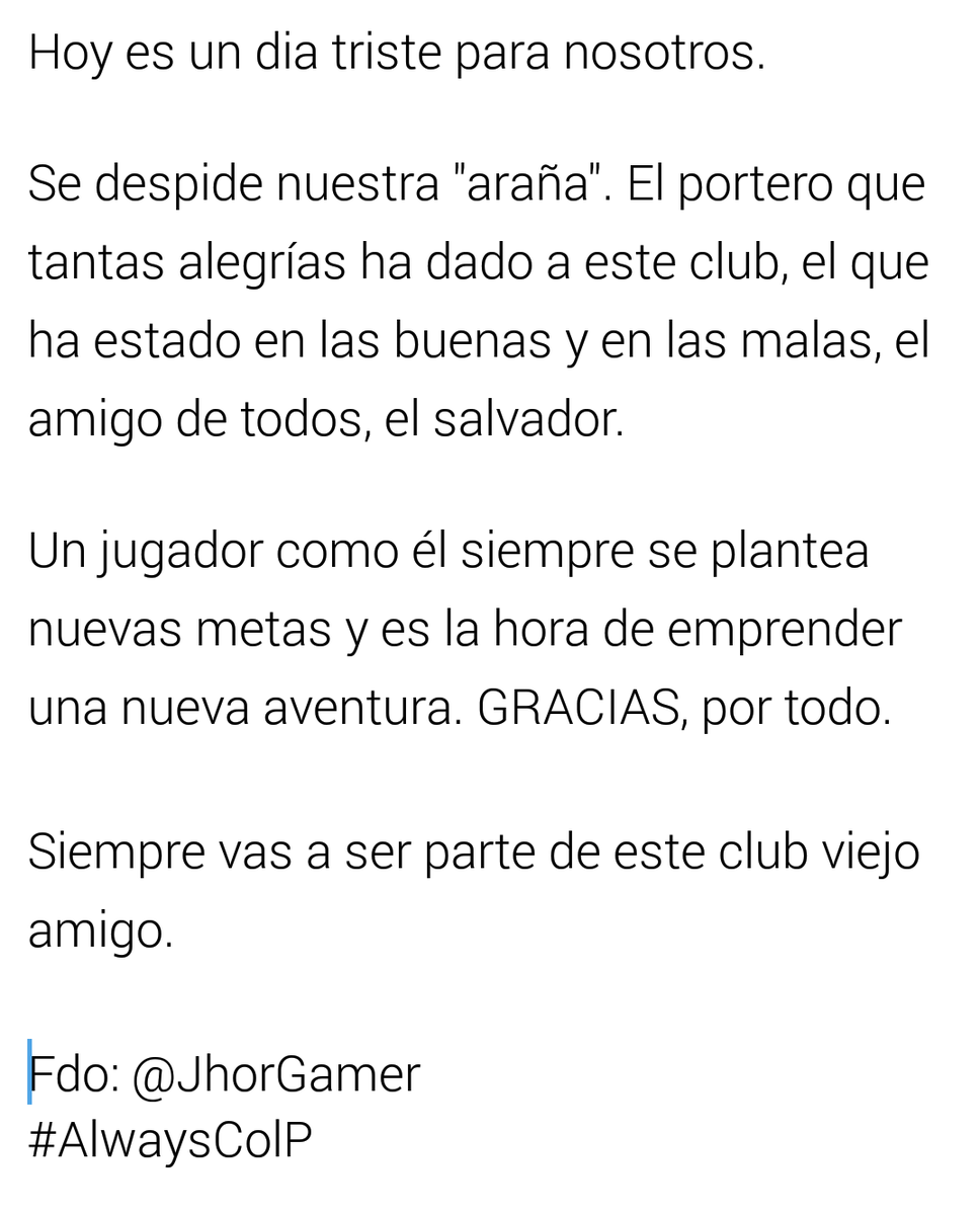 ColumbusVCP's tweet image. Gracias por todo @SergioArania.
youtu.be/rM13yfWXfeU