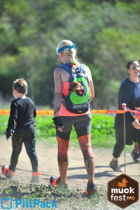 @MuckFestMS  Rocky, Tammy and Roxy mucking it up at Muckfest MS Los Angeles.