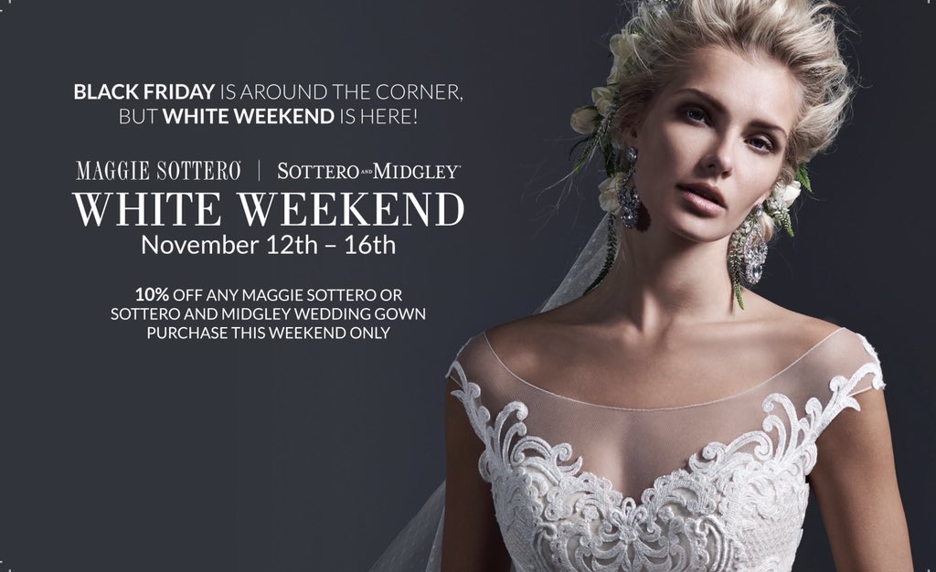 Black Friday is right around the corner, but White Weekend is here!