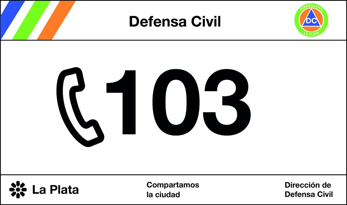 Estamos de guardia las 24hs. Ante cualquier #Emergencia llame al 103 #LaPlata