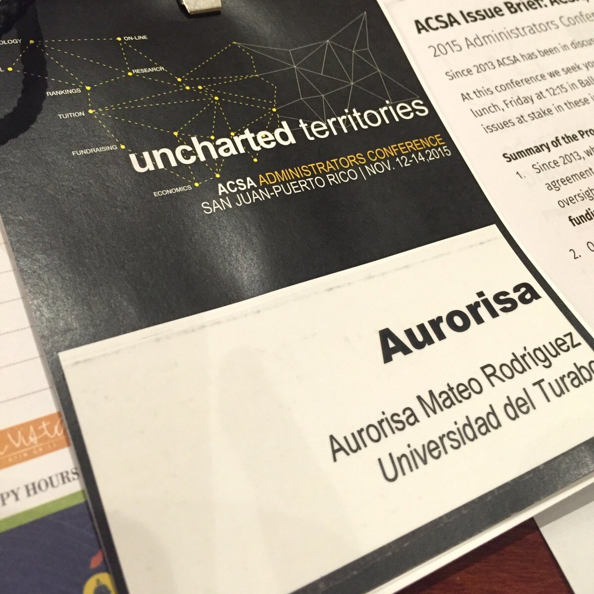AurorisaMateo's tweet photo. RT @EIDATurabo: La Decana Arq. @AurorisaMateo está participando en el #ADMIN15, organizado por @ACSAUpdate https://t.co/n9d4O912XP