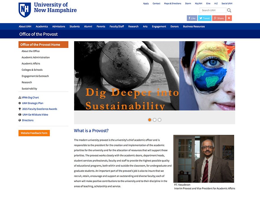 The new Provost website has launched. unh.edu/provost
#UNHWebMobile