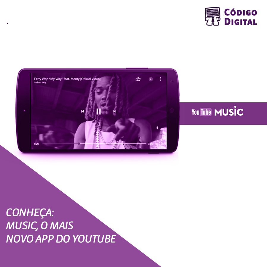 codigodigital's tweet photo. Até onde a música pode te levar? Descubra com o #Music, o mais novo aplicativo do @YouTube. https://t.co/1HHTSq7Vi7 https://t.co/ayyLweVGEL