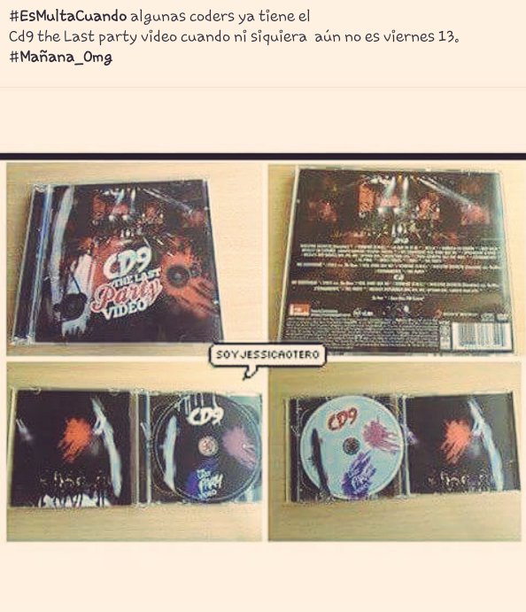 AamJuana's tweet photo. #EsMultaCuando algunas coders ya tienen el the Last party video cuando ni siquiera es viernes 13.
@somosCD9 RT https://t.co/0sF8BY8QuE