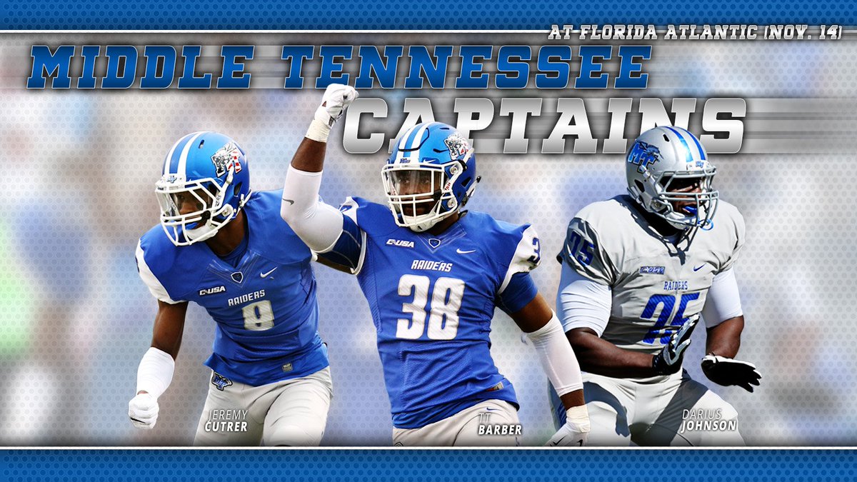 MT_FB's tweet photo. Captains for the FAU game are ... https://t.co/BUXA2lHWJe
