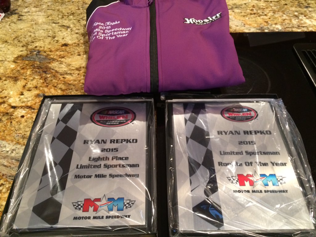 Ryan Repko (@ryan_repko14) on Twitter photo Look what came in the mail today! Thank you #ReynoldsRacingChassis <a href="/motormile/">Motor Mile Speedway & Dragway</a> <a href="/NASCARHomeTrack/">NASCAR_Roots</a> for a great year! Look what came in the mail today! Thank you #ReynoldsRacingChassis <a href="/motormile/">Motor Mile Speedway & Dragway</a> <a href="/NASCARHomeTrack/">NASCAR_Roots</a> for a great year!