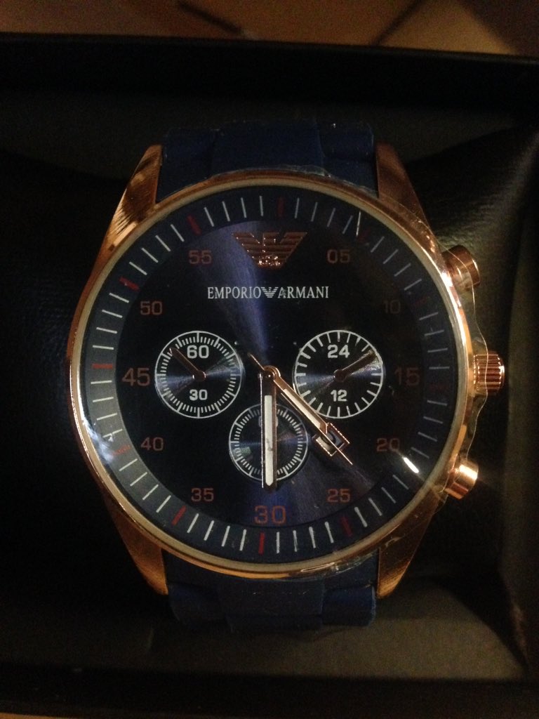 GoDesignerUK's tweet image. Emporio Armani Watches Available in Black and Blue - £40 including delivery - UK Only - Message us to order!