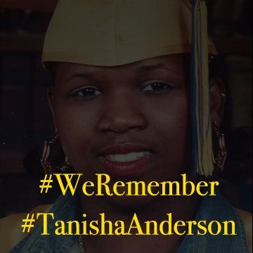 fergusonaction's tweet photo. Today is the anniversary of the murder of #TanishaAnderson by Cleveland Police. #WeRemember https://t.co/wuj4gci9ew