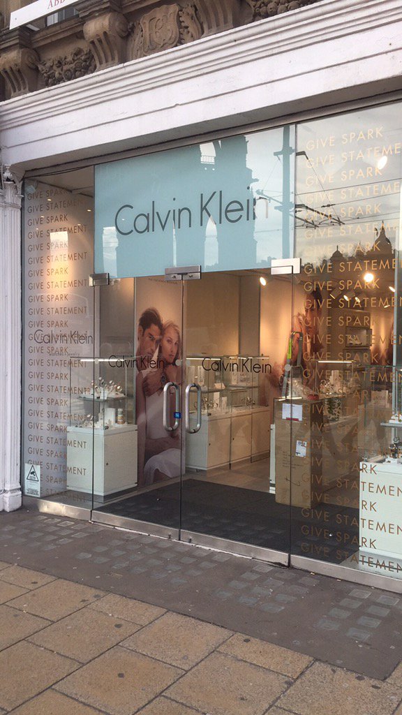 ExcelSignsNE's tweet photo. Graphics installed today in Edinburgh for #calvinklein #cameo #windowgraphics #manifestations #wideformatprint https://t.co/bILgI3GU5O