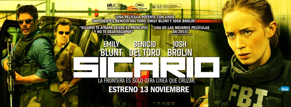 CinesurMiramar's tweet photo. Mañana llega a nuestras pantallas una de las películas del año: #Sicario (también en versión original subtitulada) https://t.co/sUMqqVz6Kt