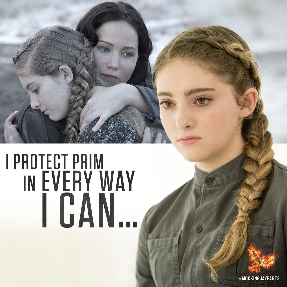 TheHungerGames's tweet photo. Katniss does everything in her power to keep her sister from harm… #MockingjayPart2 https://t.co/yoMwvDqy4m