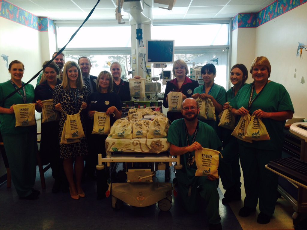 Official handover of toiletry bags to Paediatric ICU today <a href="/ACTcharity/">Addenbrooke's Charity</a> <a href="/owentesco/">Owen</a> <a href="/2065barhill/">Tesco Extra Bar Hill</a> <a href="/TJ_Hgt/">Tony Hoggett</a>