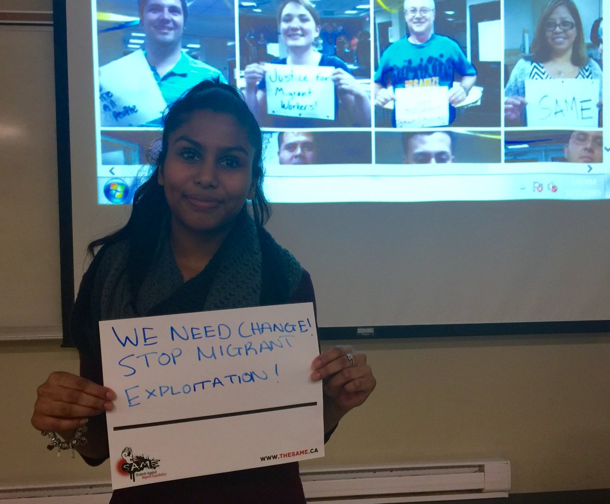 pablolgodoy's tweet photo. Had the opportunity 2 speak 2students @LaurierNews abt the fight 4 migrant worker rights. #stopmigrantexploitation https://t.co/dgL1Tzwhit