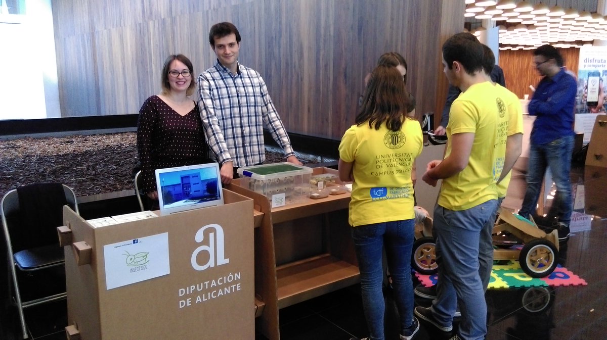 nauinnovacioumh's tweet photo. Aquí tienes algunas imágenes de los compañeros de @ConectaBike @weonglasses y #InsectSide en Focus Pyme Innova https://t.co/p9R0GwtODD
